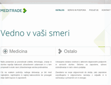 Tablet Screenshot of meditrade.si